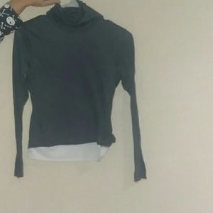 Grey turtle neck